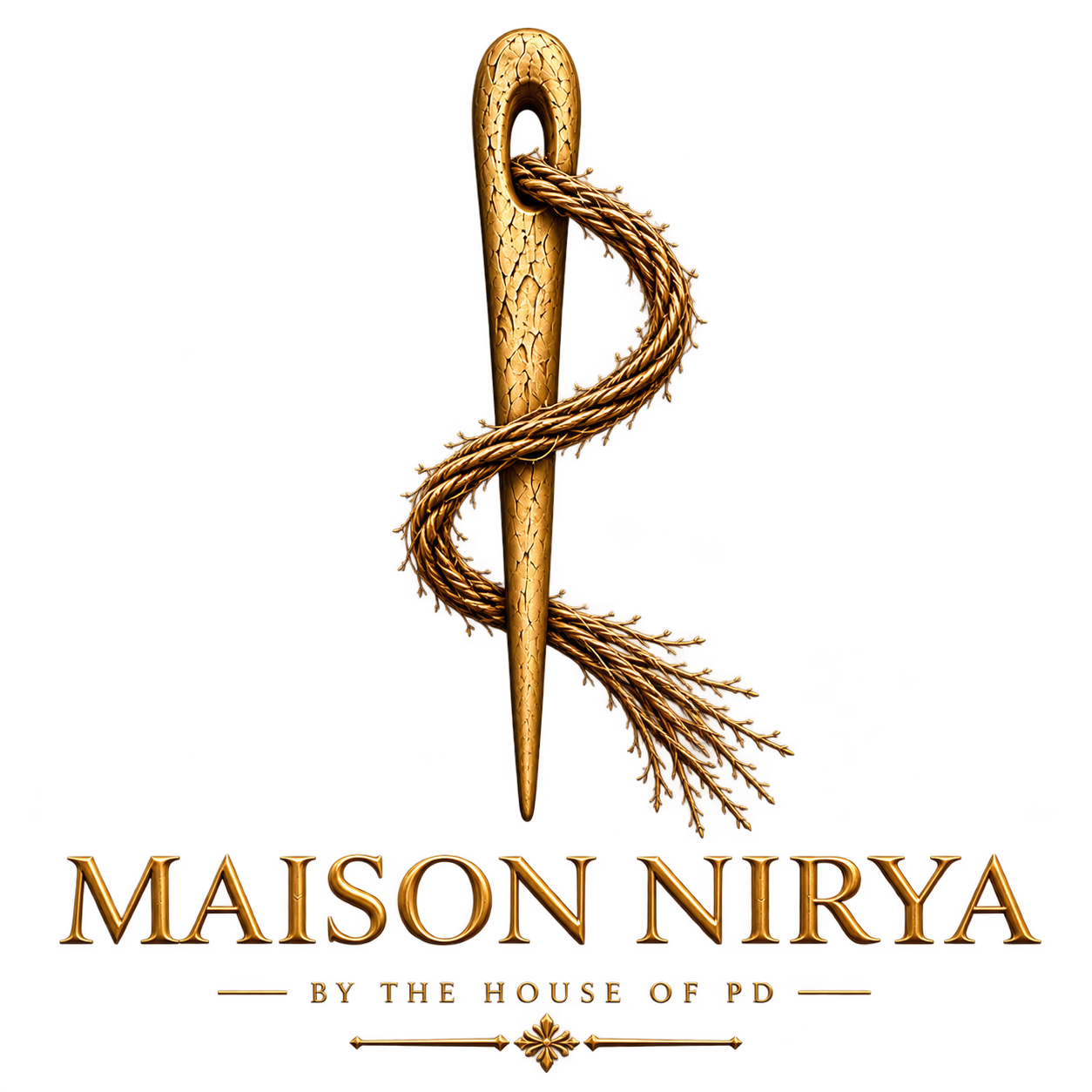 Maison Nirya master artisan crafting luxury haute couture embroidery in the atelier